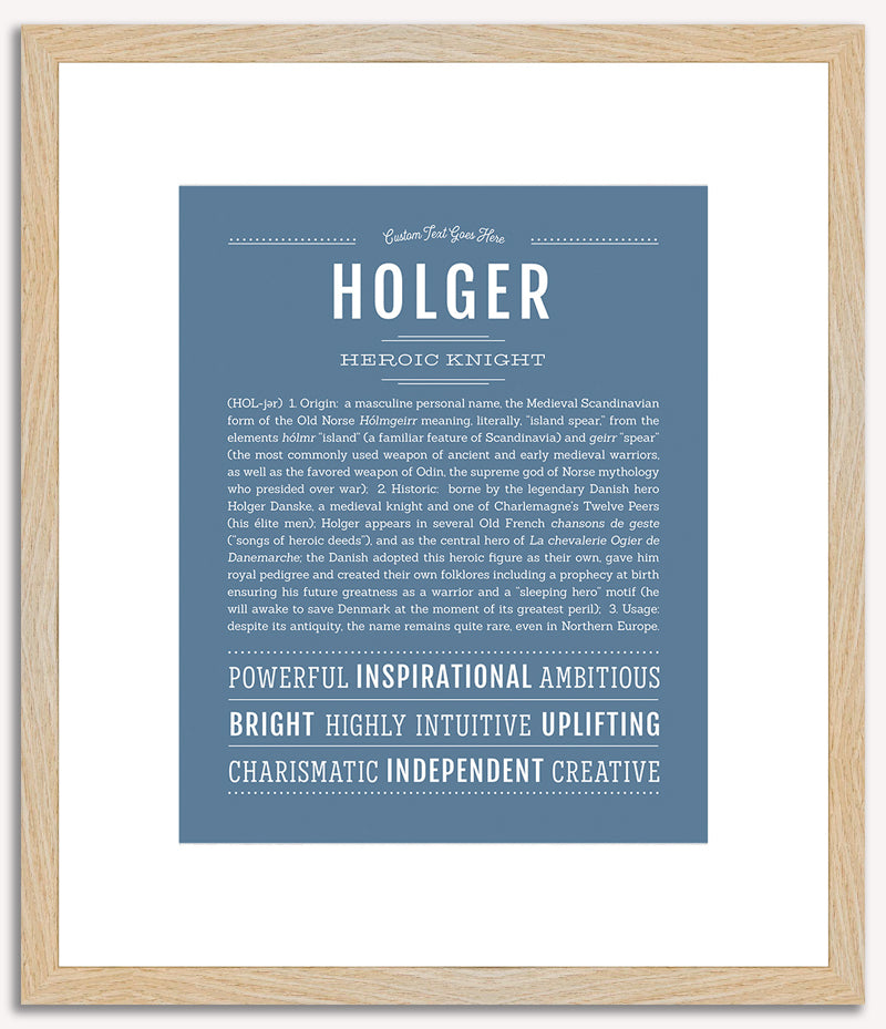 Holger | Name Art Print