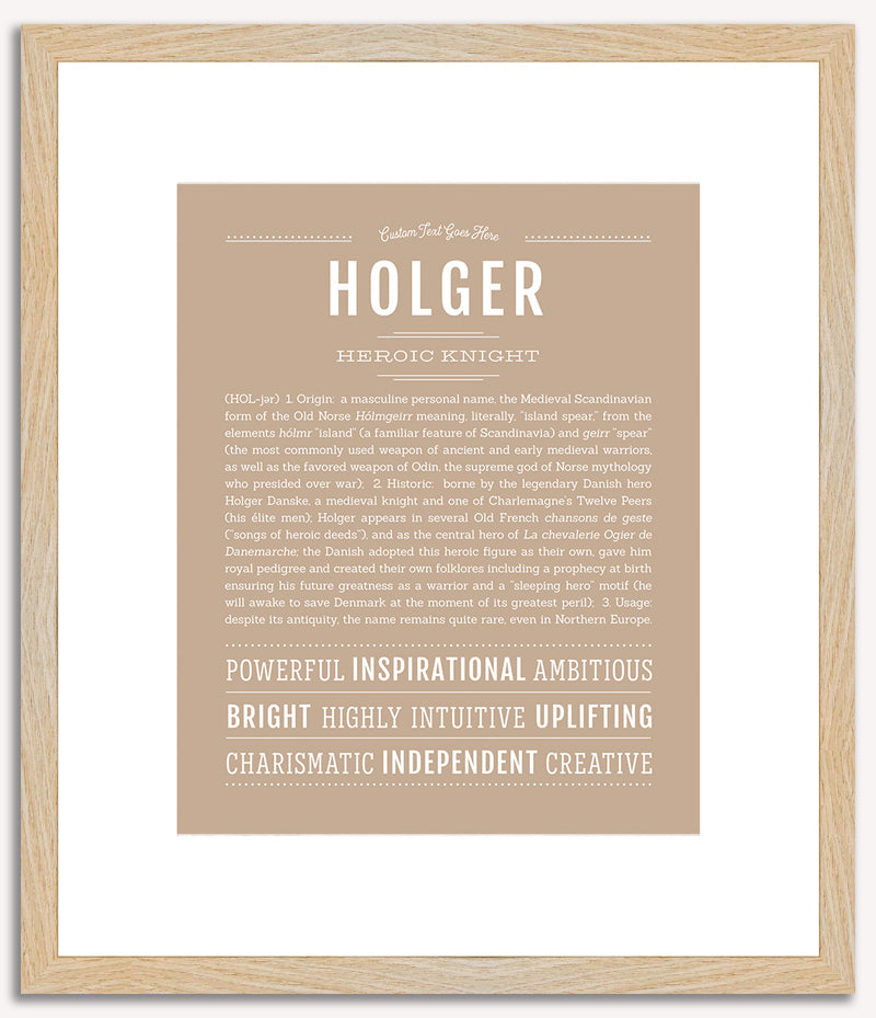 Holger | Name Art Print