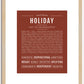 Holiday | Name Art Print