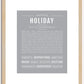 Holiday | Name Art Print