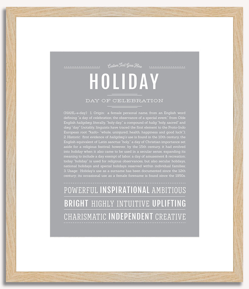 Holiday | Name Art Print