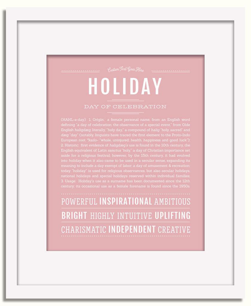 Frame Options | Dusty Rose | White Frame, Matted