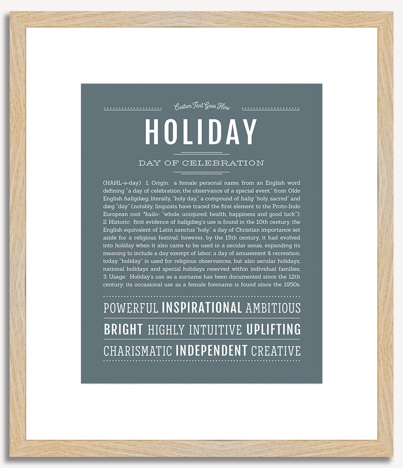 Holiday | Name Art Print