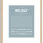 Holiday | Name Art Print