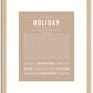 Holiday | Name Art Print