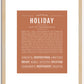 Holiday | Name Art Print