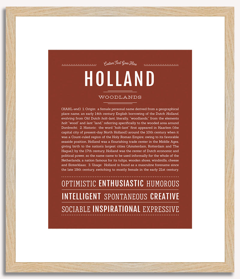 Holland | Name Art Print