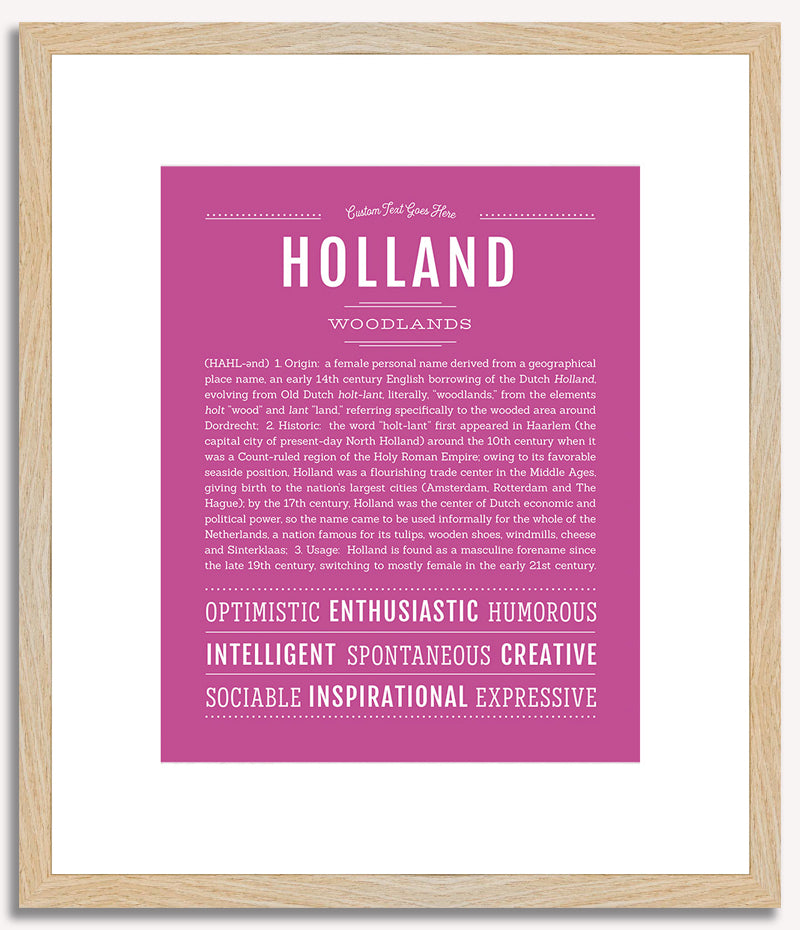 Holland | Name Art Print