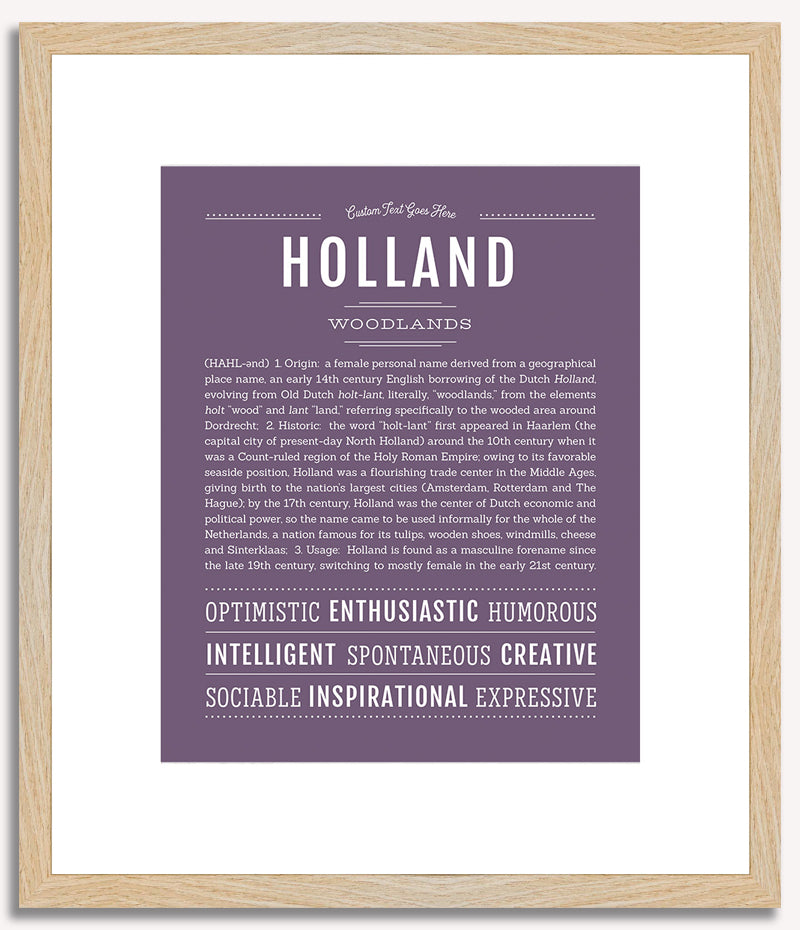 Holland | Name Art Print