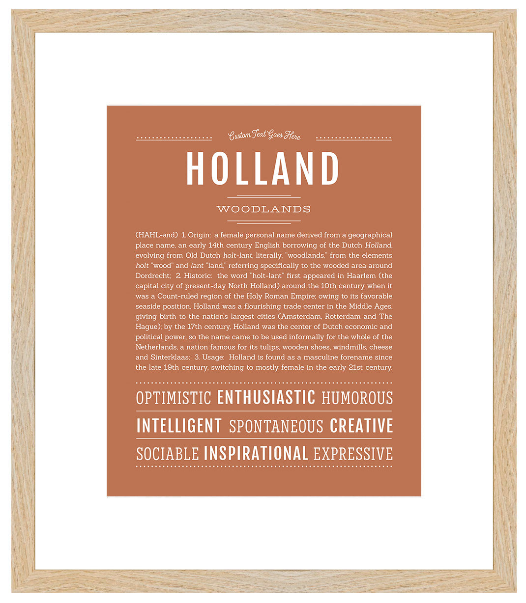 Holland | Name Art Print