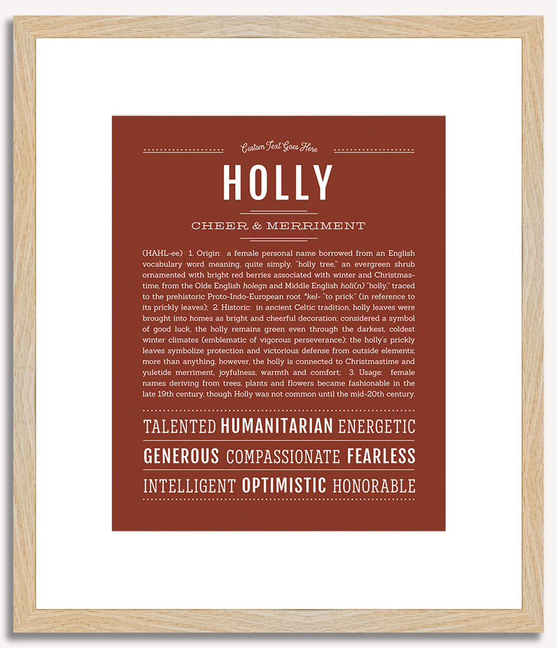 Holly | Name Art Print