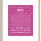 Hope | Name Art Print