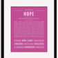 Frame Options | Dark Pink | Black Frame, Matted