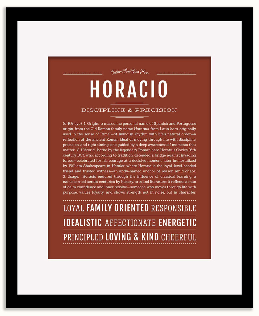 Horacio | Name Art Print
