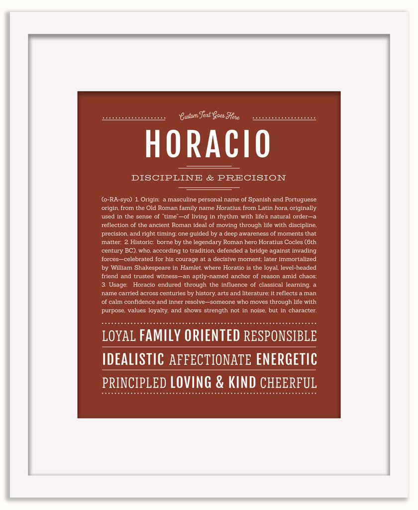 Horacio | Name Art Print