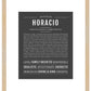 Horacio | Name Art Print