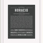 Horacio | Name Art Print