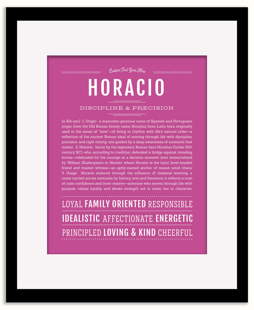Horacio | Name Art Print