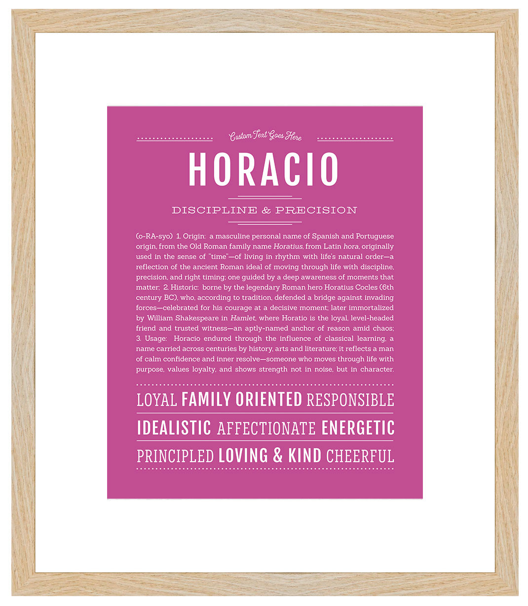 Horacio | Name Art Print