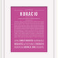 Horacio | Name Art Print