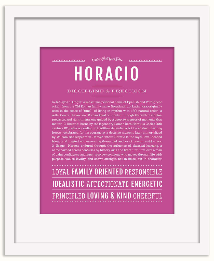Horacio | Name Art Print