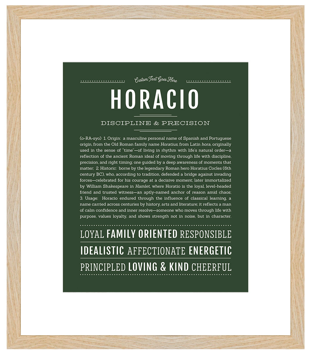 Horacio | Name Art Print
