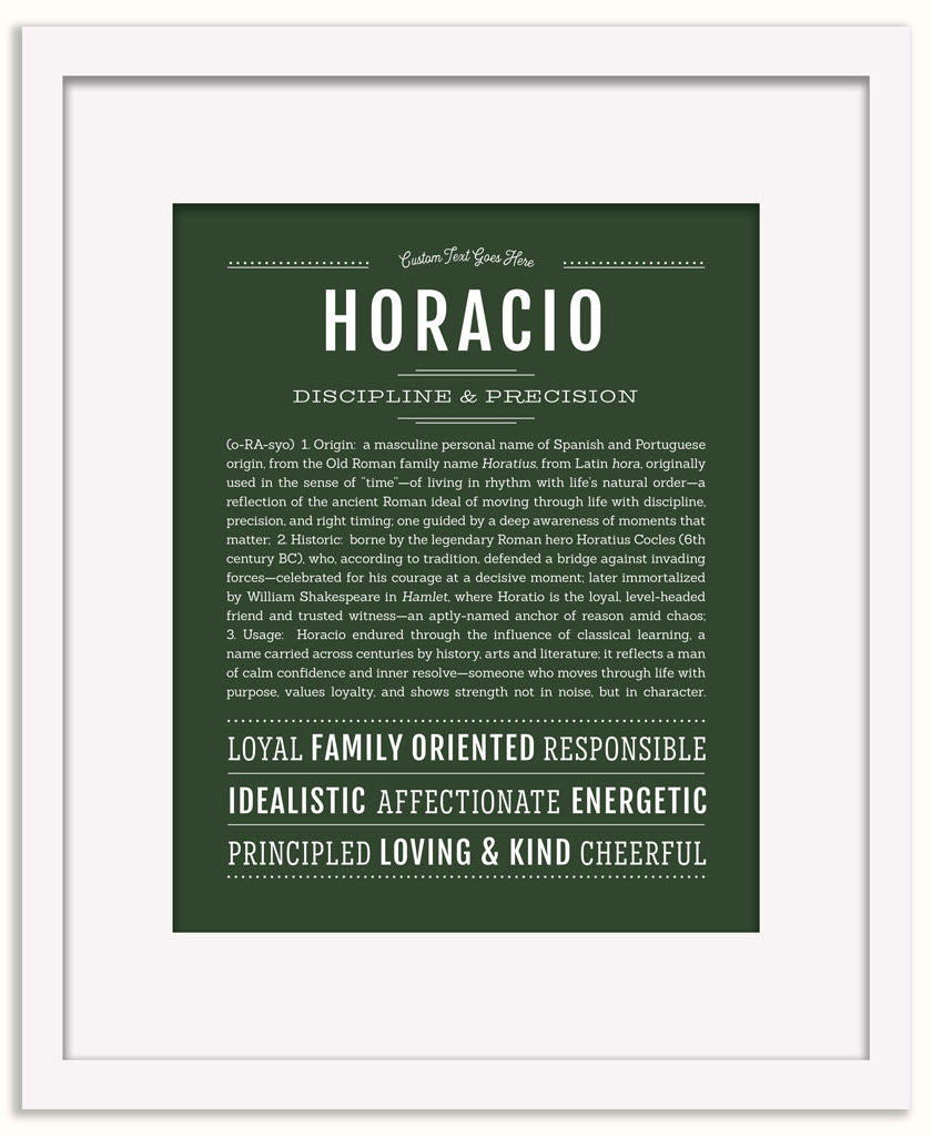 Horacio | Name Art Print