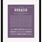 Horacio | Name Art Print