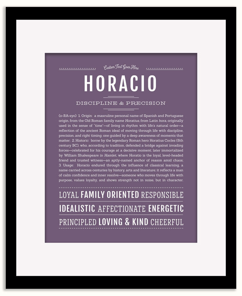 Horacio | Name Art Print
