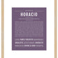 Horacio | Name Art Print