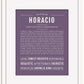 Horacio | Name Art Print
