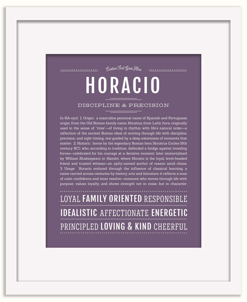 Horacio | Name Art Print