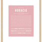Horacio | Name Art Print