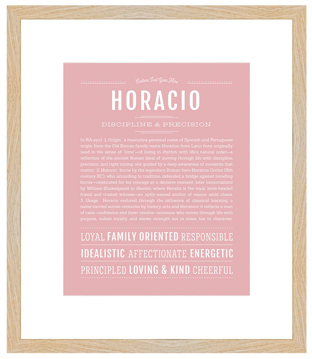 Horacio | Name Art Print