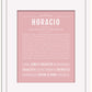 Horacio | Name Art Print
