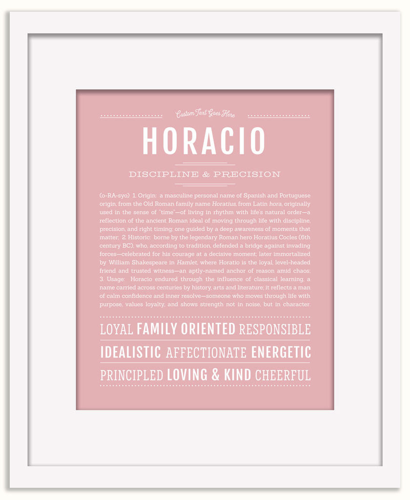 Horacio | Name Art Print