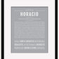 Horacio | Name Art Print