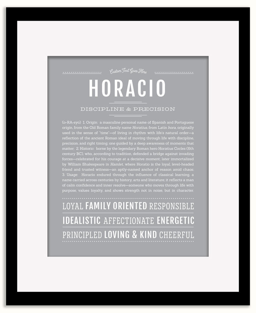 Horacio | Name Art Print
