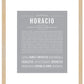 Horacio | Name Art Print