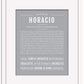 Horacio | Name Art Print