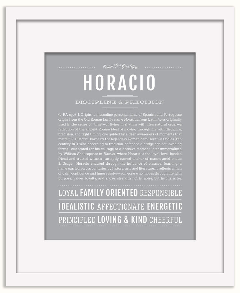 Horacio | Name Art Print