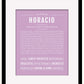 Horacio | Name Art Print