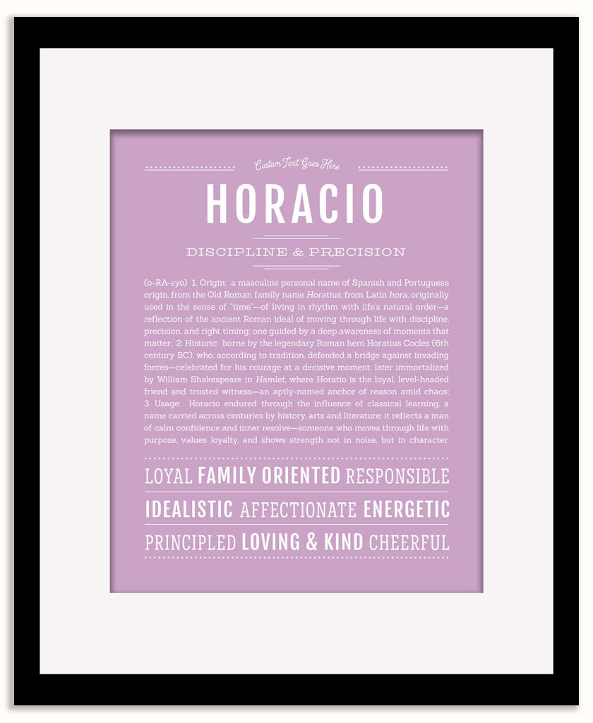 Horacio | Name Art Print