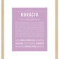 Horacio | Name Art Print