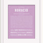 Horacio | Name Art Print