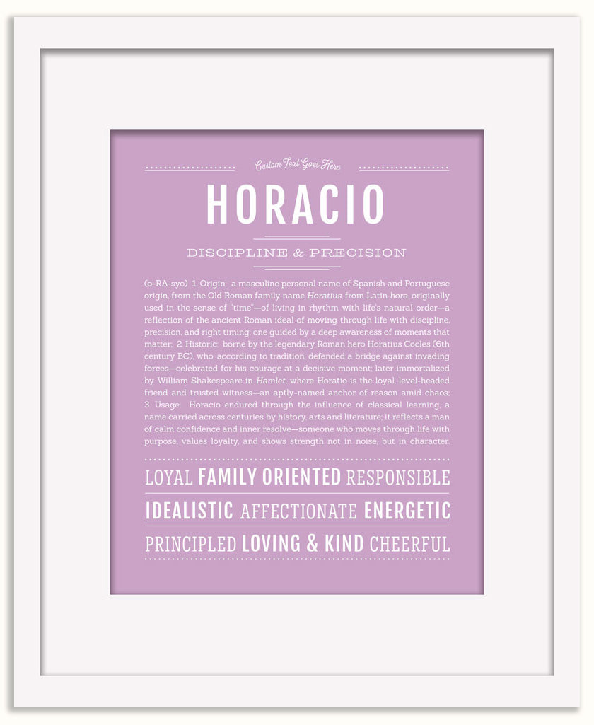 Horacio | Name Art Print