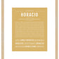 Horacio | Name Art Print