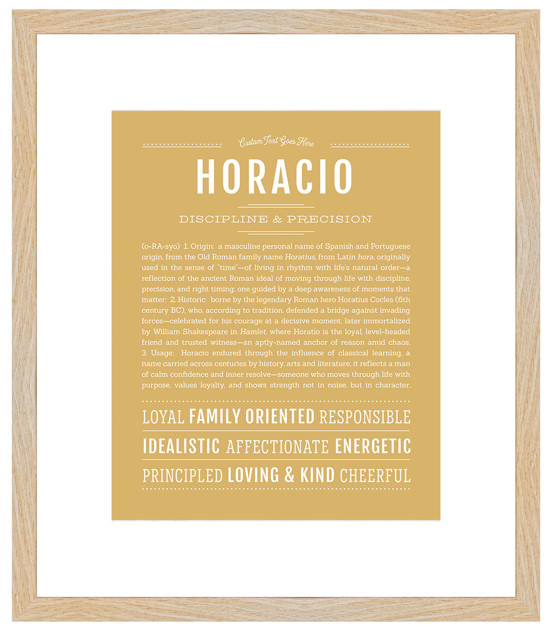 Horacio | Name Art Print