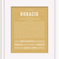Horacio | Name Art Print