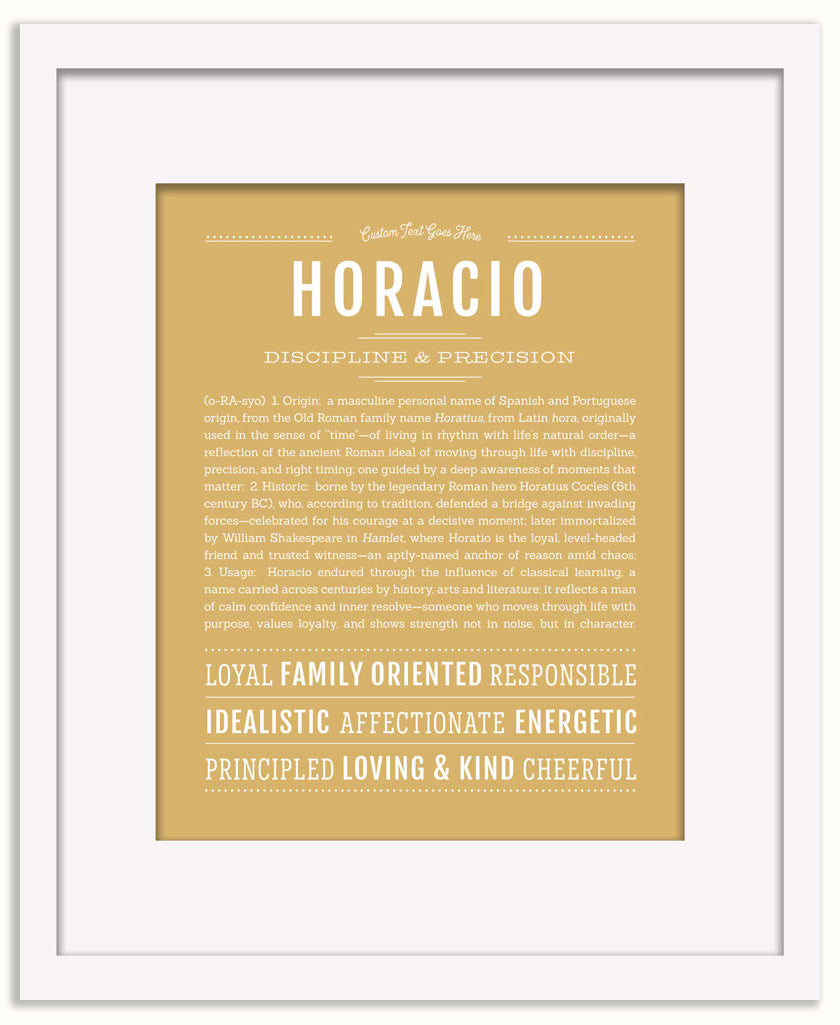Horacio | Name Art Print